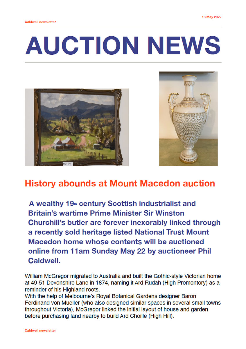 auction news 14 may 22